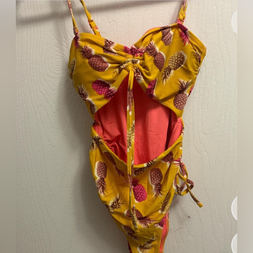 Aerie full piece bathing suit with ties